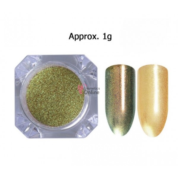 Pigment pentru unghii NADP006RR Cameleon Termic de 1gr + 1 aplicator